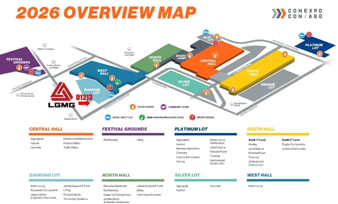 LGMG en CONEXPO-CON/AGG 2026, Las Vegas, EE. UU.